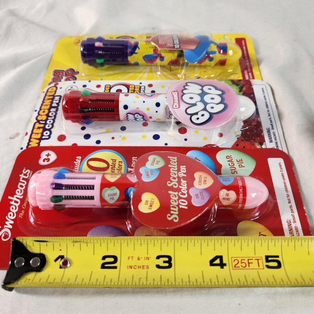 Ring Pop Blow Pop Sweethearts Scented 3 Pen Kids Target Playground NEW FAST Ship - Picture 8 of 9